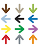 colored arrows pointing all different directions