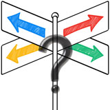 street sign pointing all different directions