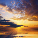 Sunset with clouds