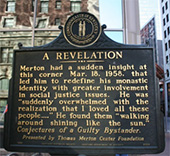 Thomas Merton's plaque in Louisville