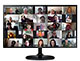 computer monitor with 25 people on video call